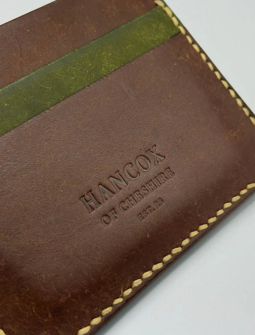 hand made leather card holder