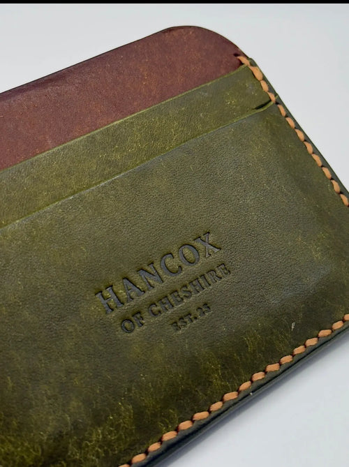 hand made leather card holder