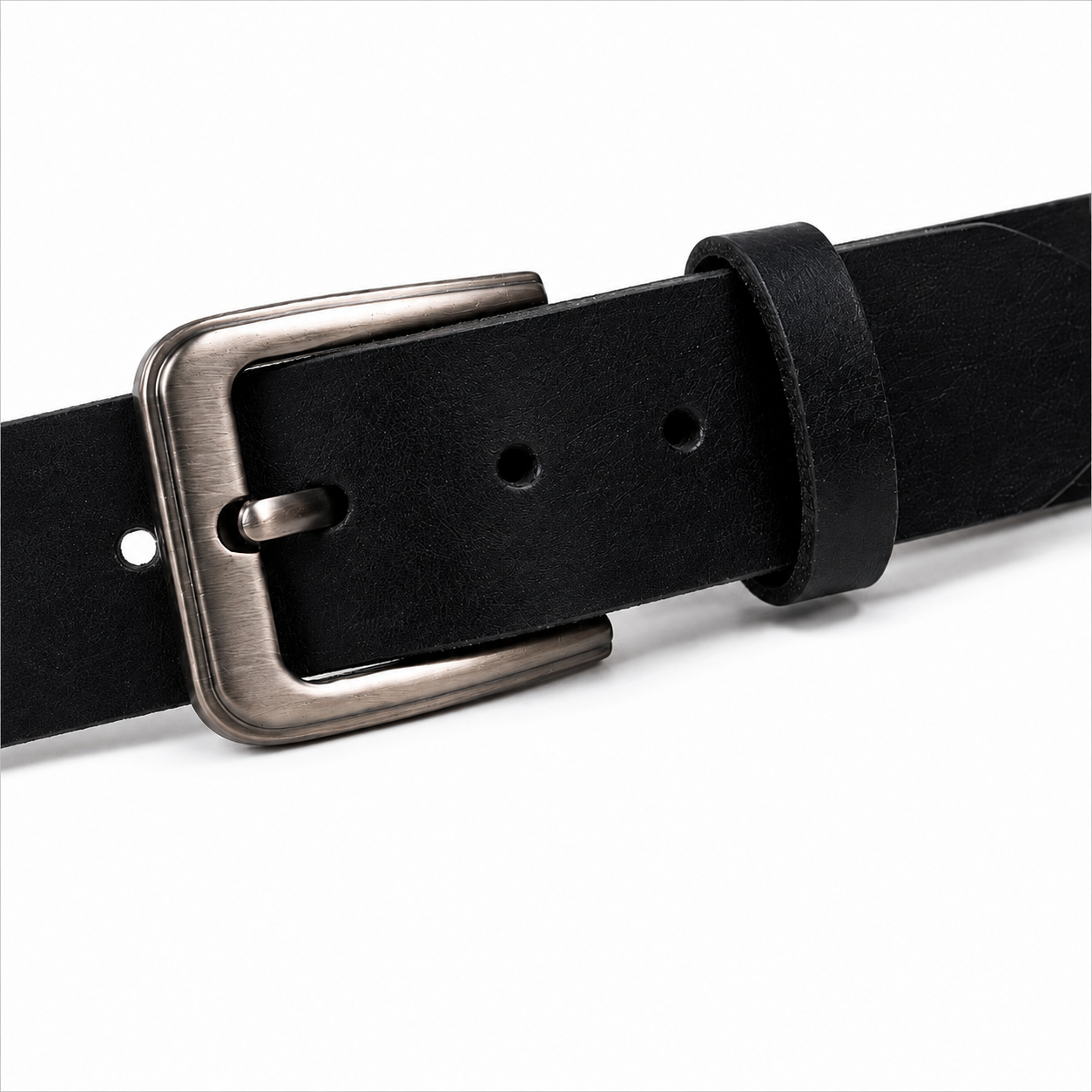 Handmade Black Leather Belt (38mm)